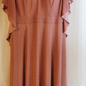 Elegant Ruffled Sleevs Dress